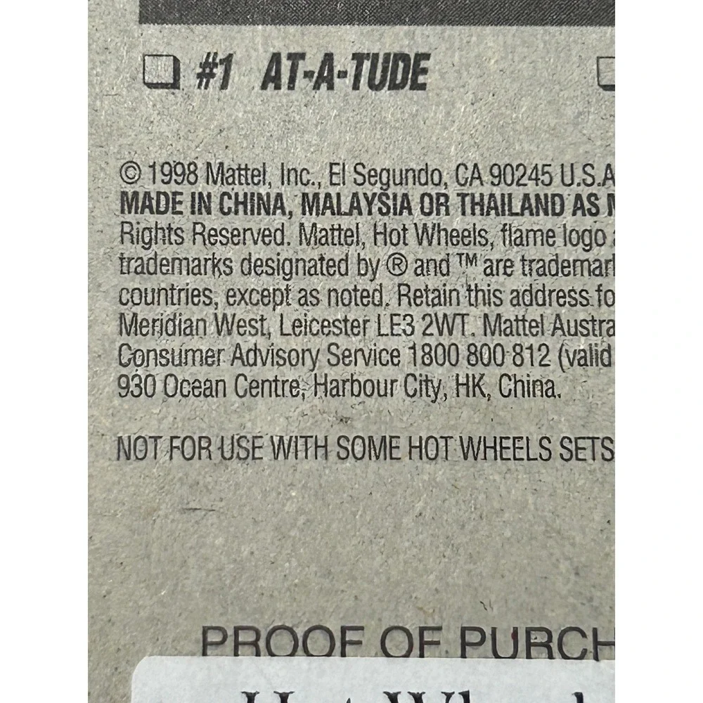 Hot Wheels Cat-A-Pult 1999 Terrorific Series 2/4 Orange Collector 978 Mattel‎